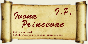 Ivona Prinčevac vizit kartica